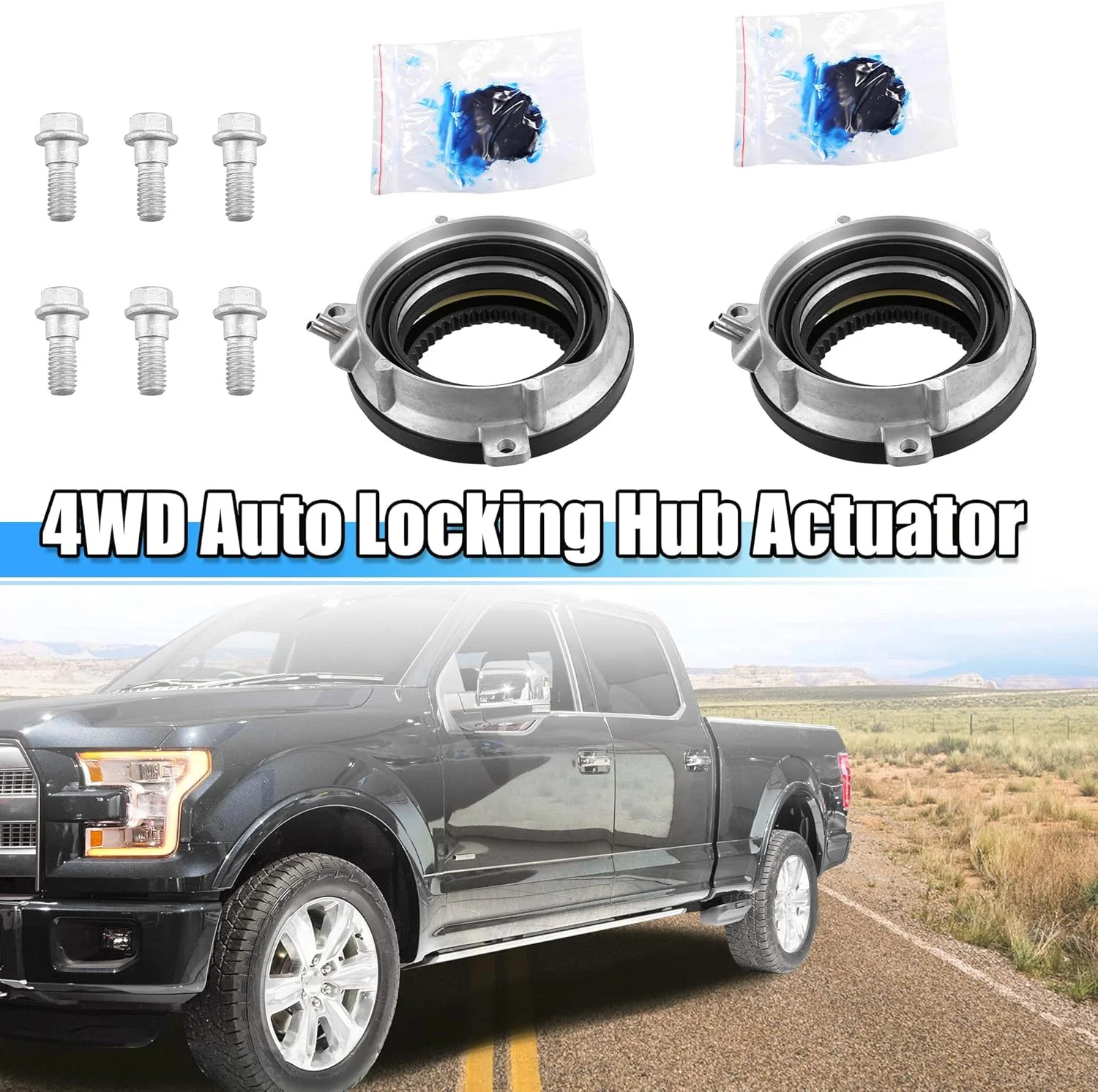X AUTOHAUX 2 Pcs 4×4 Auto Locking Hub 4WD Locking Hub Actuator for Ford F-150 20