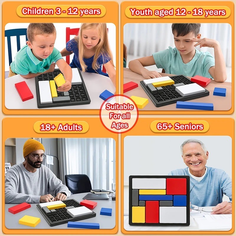 Logic Puzzle Brain Teaser Game For Kids Adults,88 Challenges 4 Difficulty Level