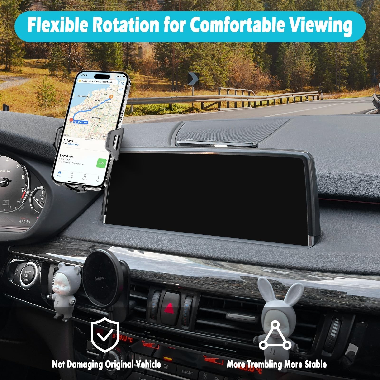Car Phone Holder Fits for BMW X5 2014-2018/X6 2015-2019 Accessories(Only fit …
