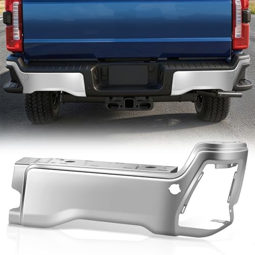 23-26 Ford F250 F350 F450 Rear Bumper End Cap Chrome Right w/Sensor Hole