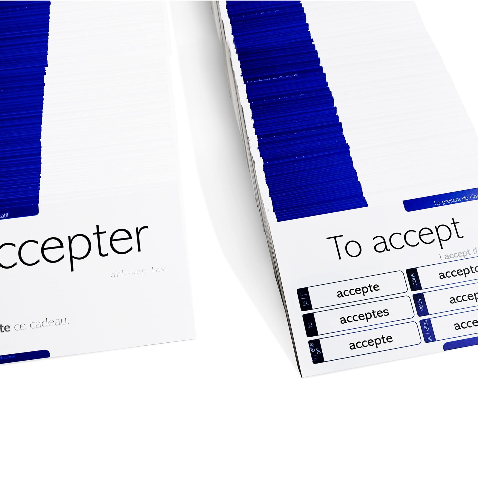 200 French Verb Conjugation Present Tense Flash Cards – Full Examples in Both…