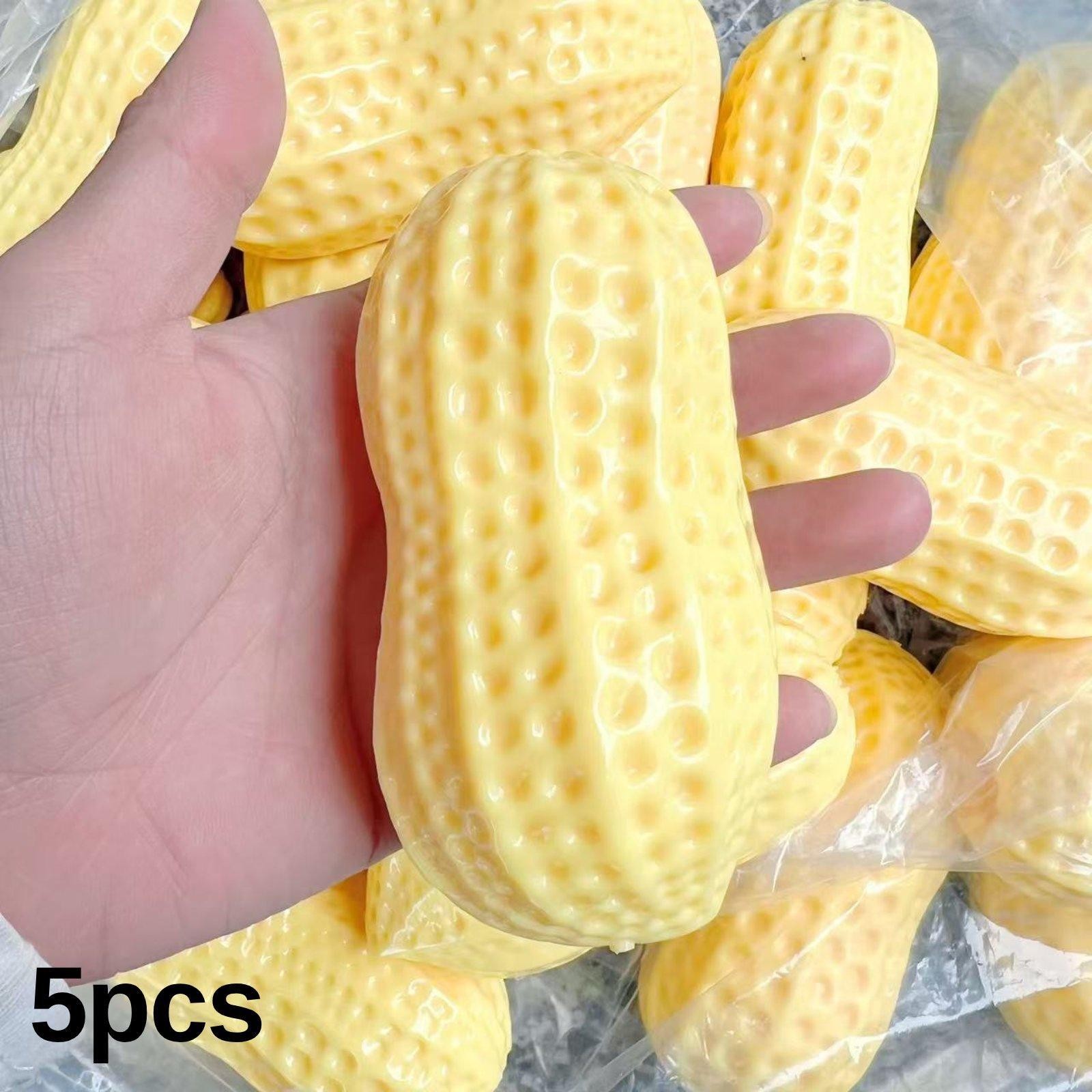 Peanut Pod Toy Hollow Shell Slow Return Yellow