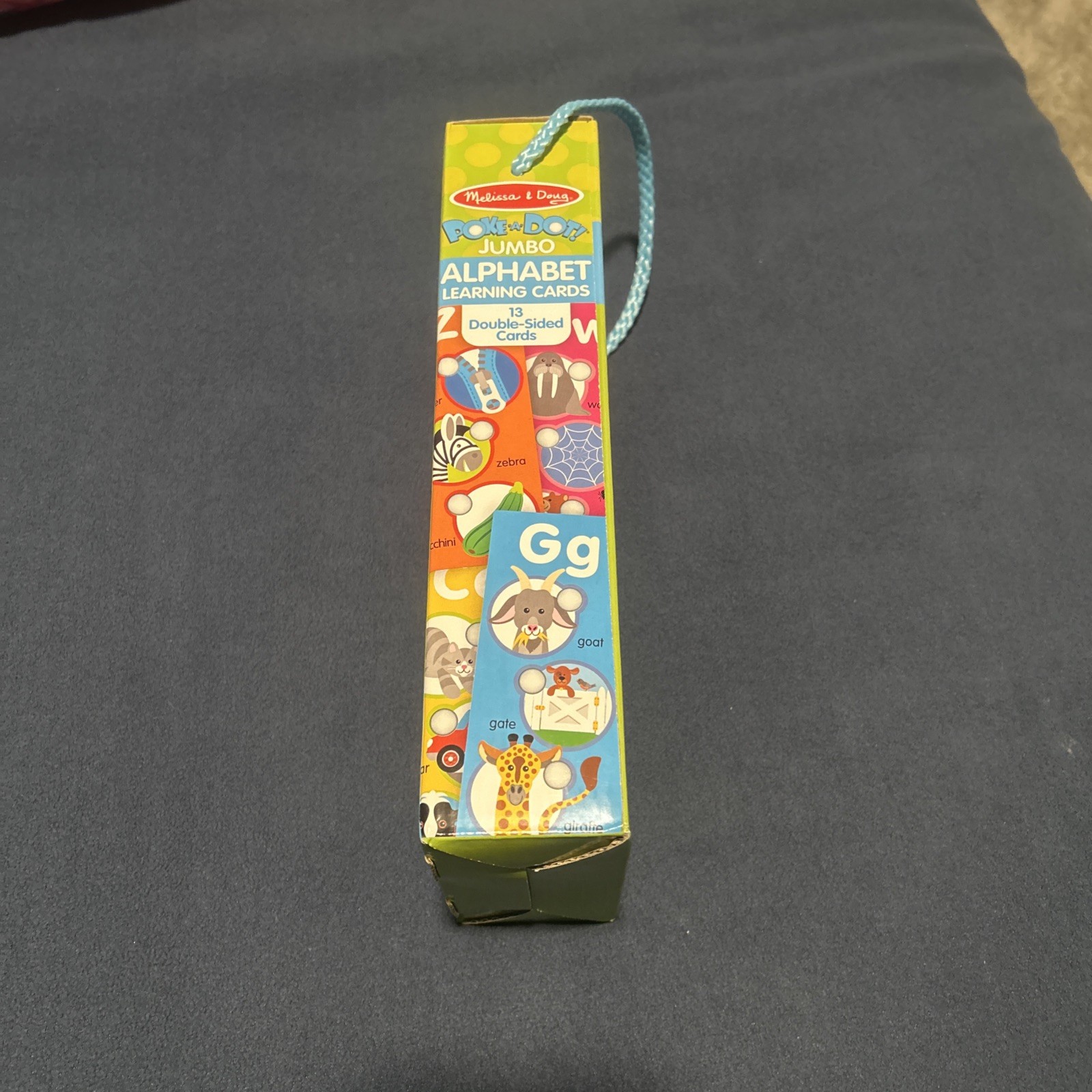 Melissa & Doug Poke A Dot Jumbo Alphabet Learning Cards Double Sided Cards