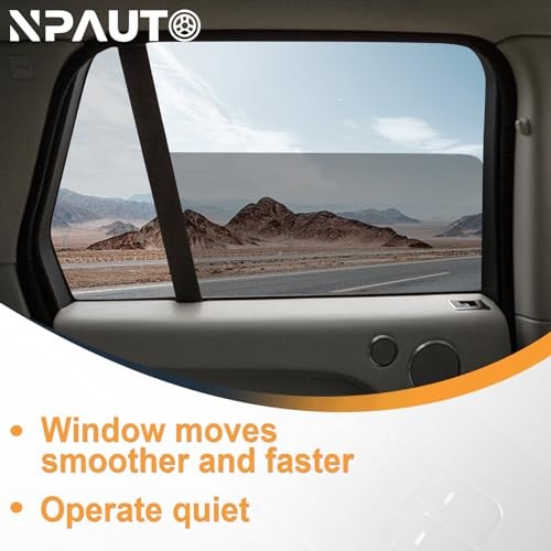 NPAUTO Front Left Driver Side Power Window Regulator with (7-Pin) Motor