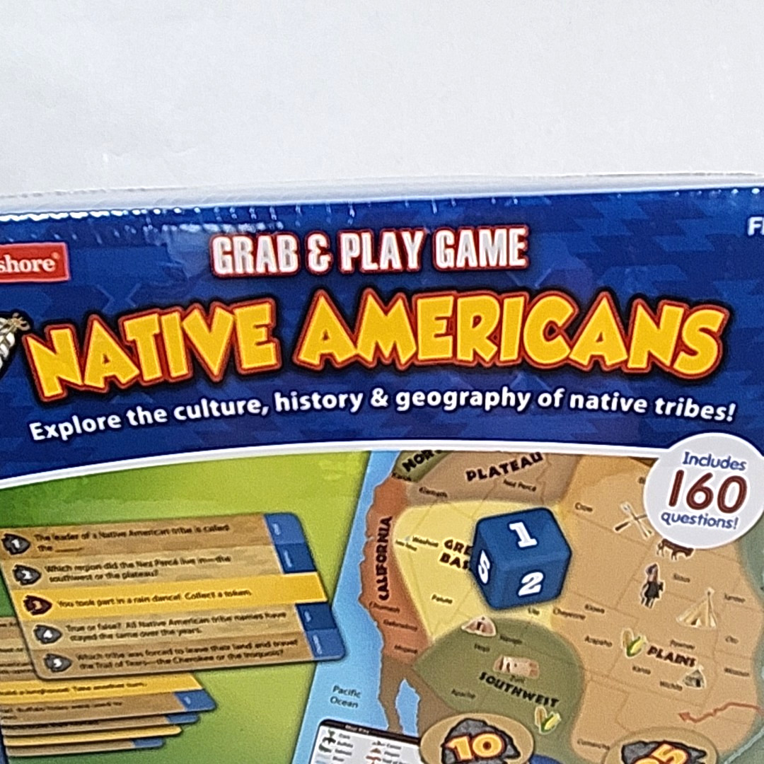 Lakeshore Grab & Play Game NATIVE AMERICANS Educational Game Ages 8+ Homeschool