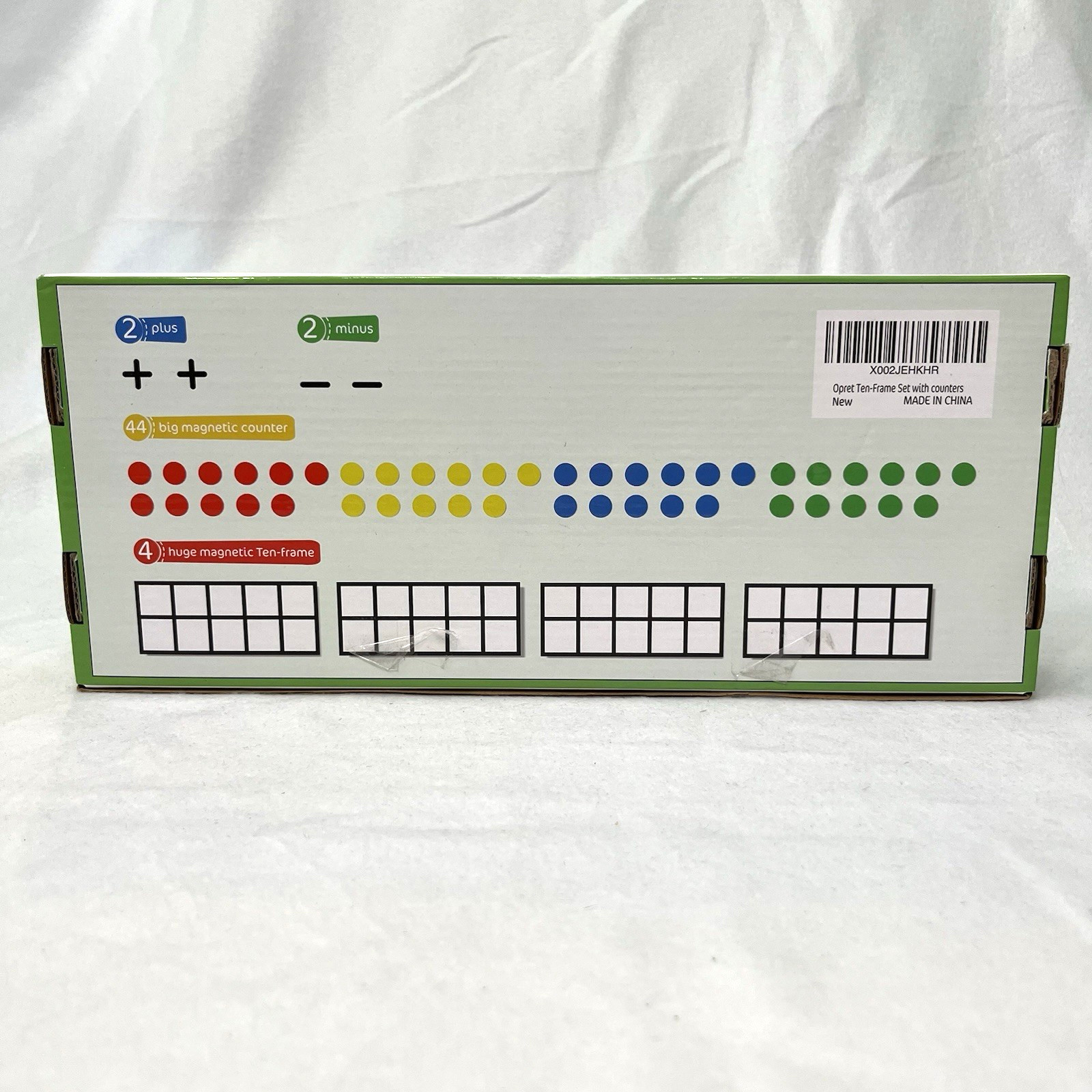 Opret Giant Magnetic Ten Frame Set with Counters – 52 Pieces Math Manipulative