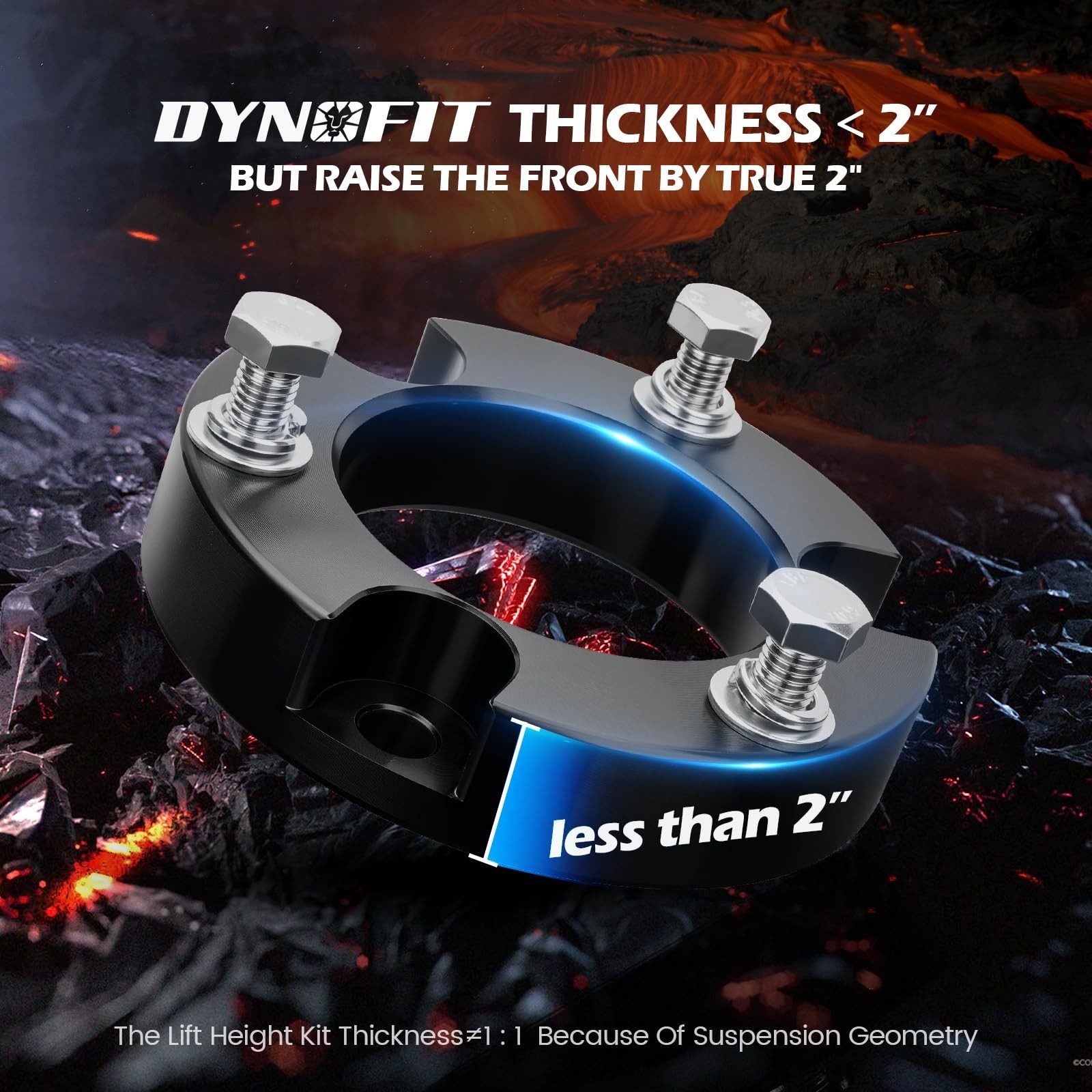 Dynofit 2 Inch Leveling Lift Kit for Toyota Tacoma (2005-2023), 4Runner (2003…