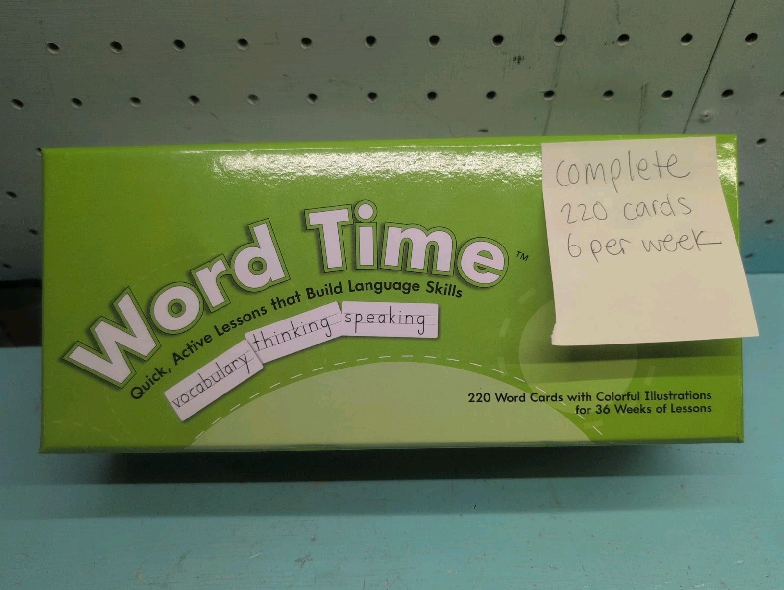 Word Time – Learning Without Tears – Laminated Cards – Literacy Teacher Student