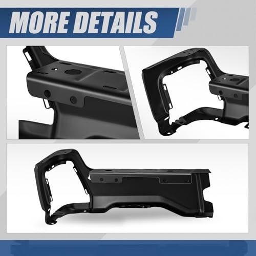 23-26 Ford F250 F350 F450 Rear Bumper End Cap Black Right w/Sensor Hole