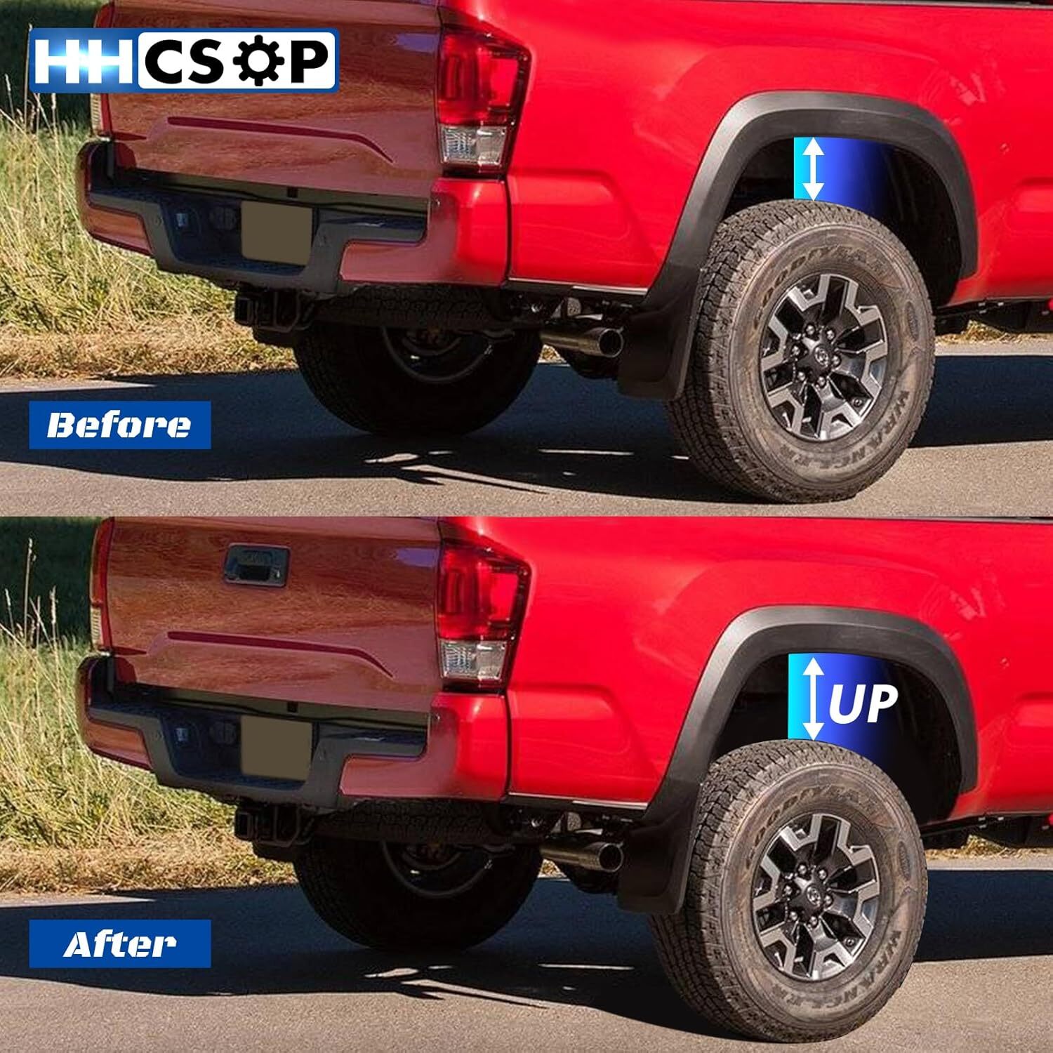 HHCSOP 2″ Rear Lift Block Kits Compatible with 1999-2020 Ford F250/F350 Super