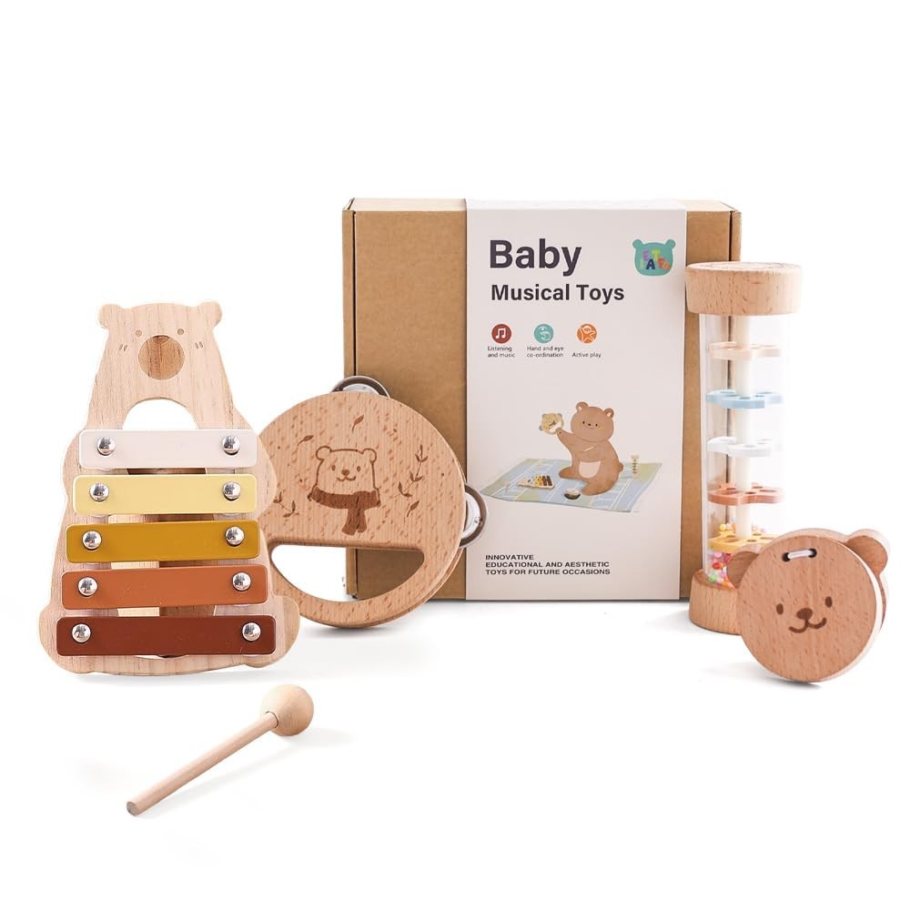 Baby Musical Instruments – Your Child’s First Musical Toys with Castanet…