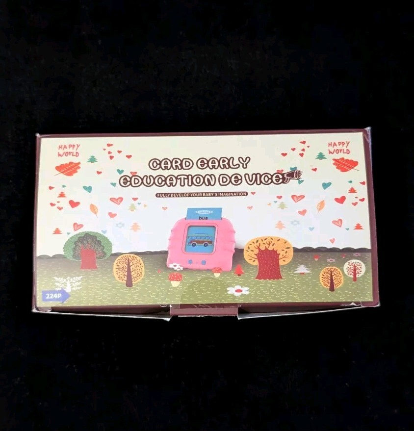 Happy World Card Early Education Device “Blue” With 112 Cards #224P Tested