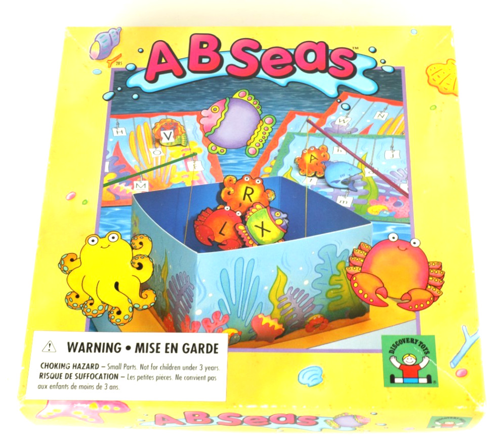 Discovery Toys AB Seas Fishing Board Game Alphabet Letters ABC for Preschool