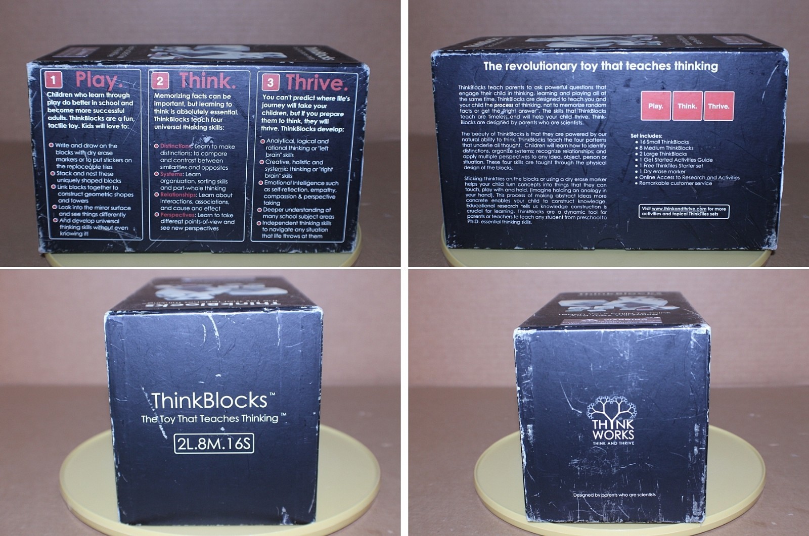 USED / LOOSE / THINKBLOCKS EDUCATIONAL TOY SET BY THINKWORKS