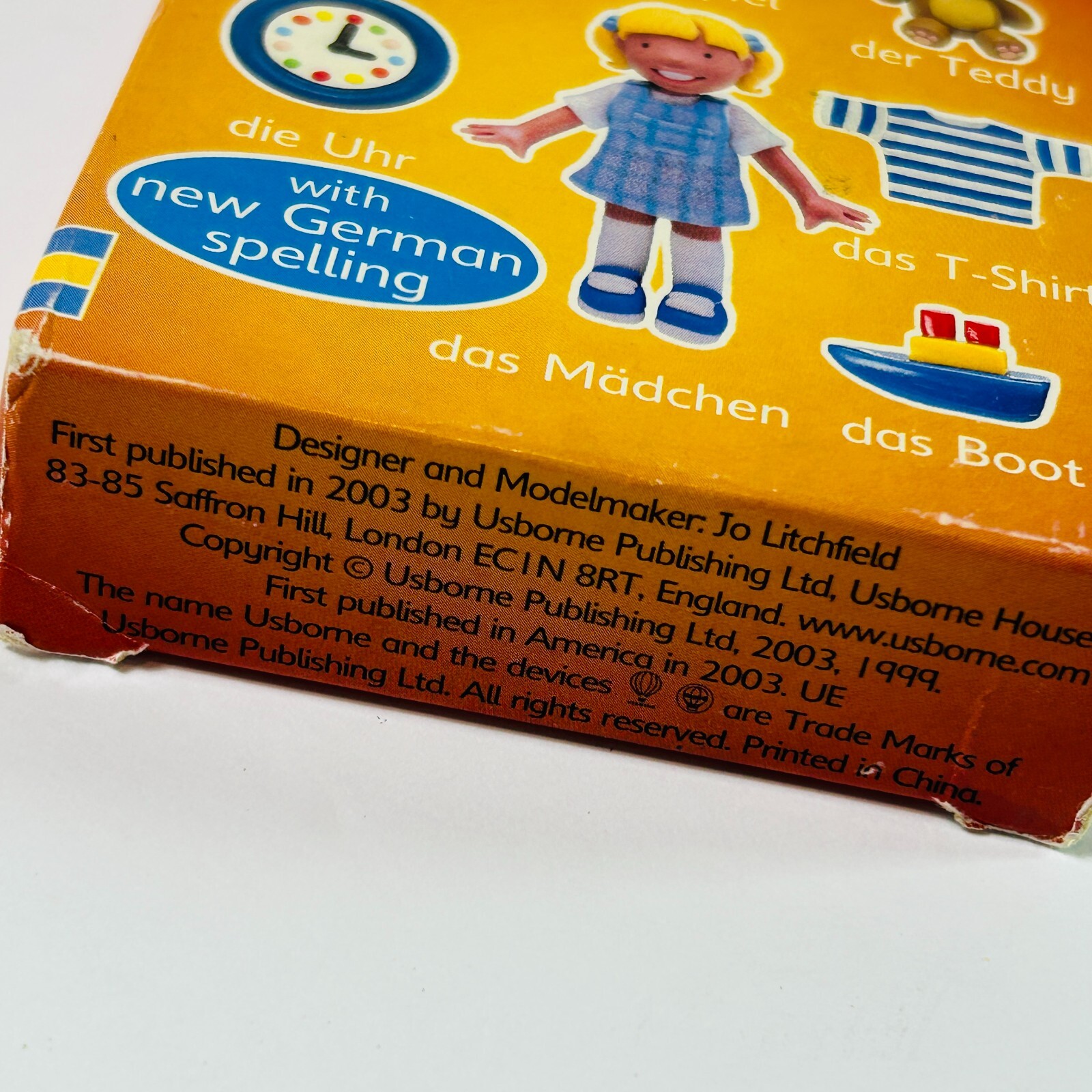 Vintage Usborne German Flash Cards Vocabulary 50 Cards 2003
