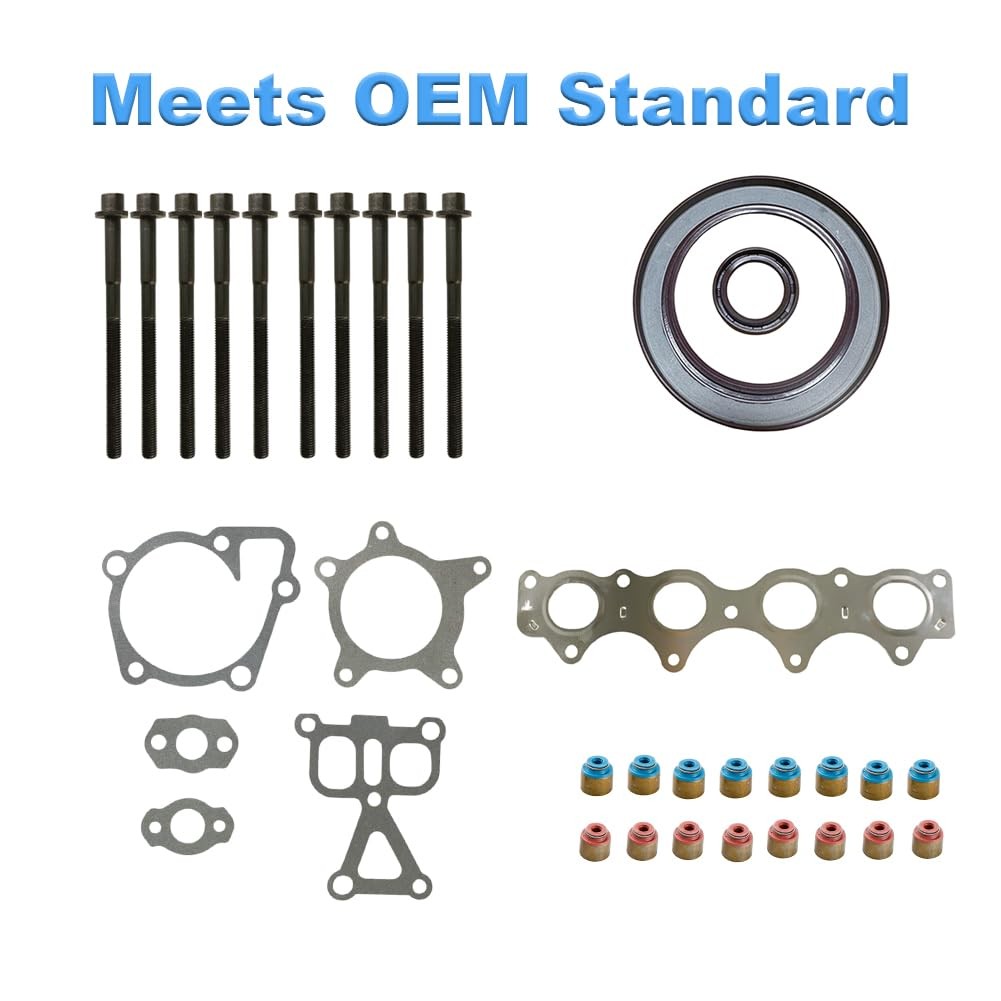Cylinder Head Gasket Set with Bolts Compatible with Hyundai Accent Elantra
