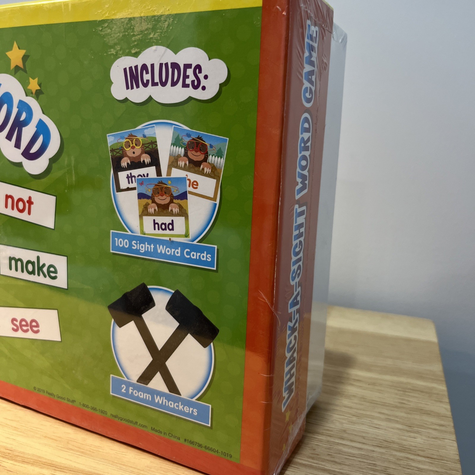 Really Good Stuff Whack-A-Sight-Word Game Visual Tactile and Auditory Learning