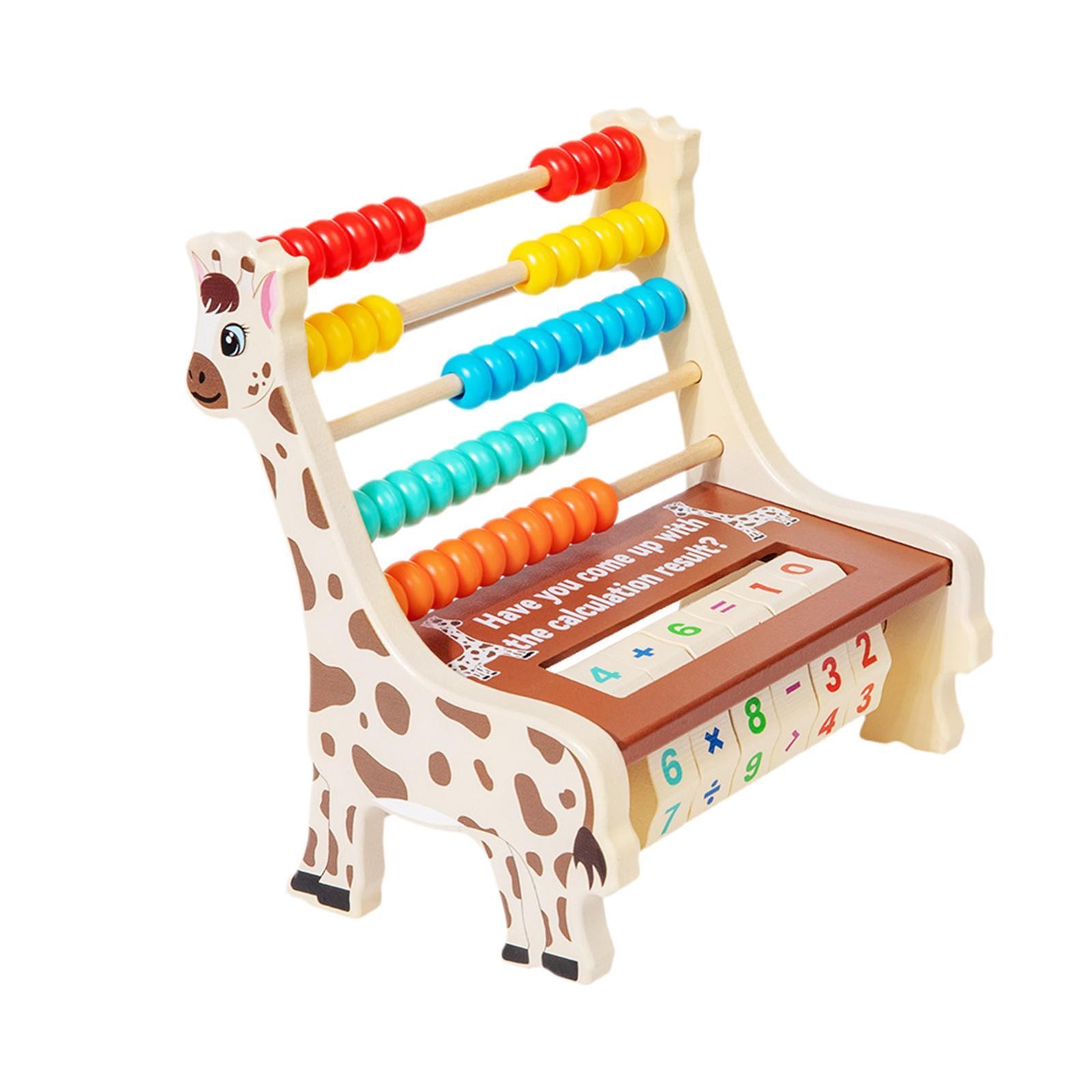 Wooden Abacus Math Teaching Tools Math Toy for 2 3 4 5 6 Years Old Toddlers