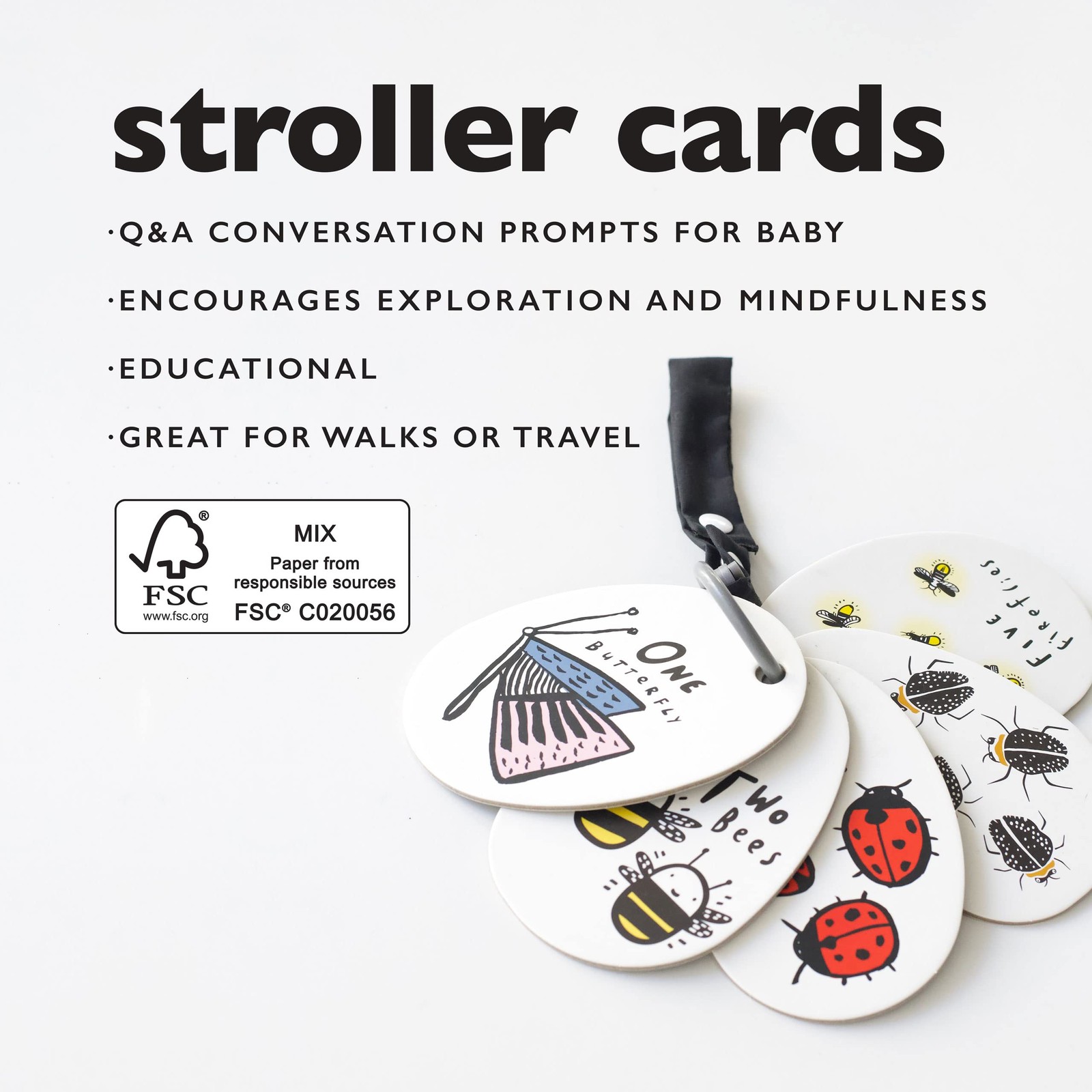 Stroller Cards – I See Bugs to Count – Counting Numbers Travel Activity for B…