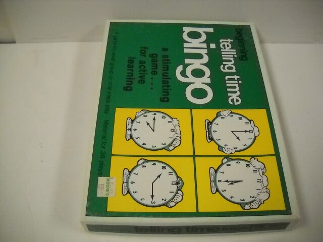 Vintage Trend Beginning Telling Time Bingo With Laminated Cards 1977 Very Nice!
