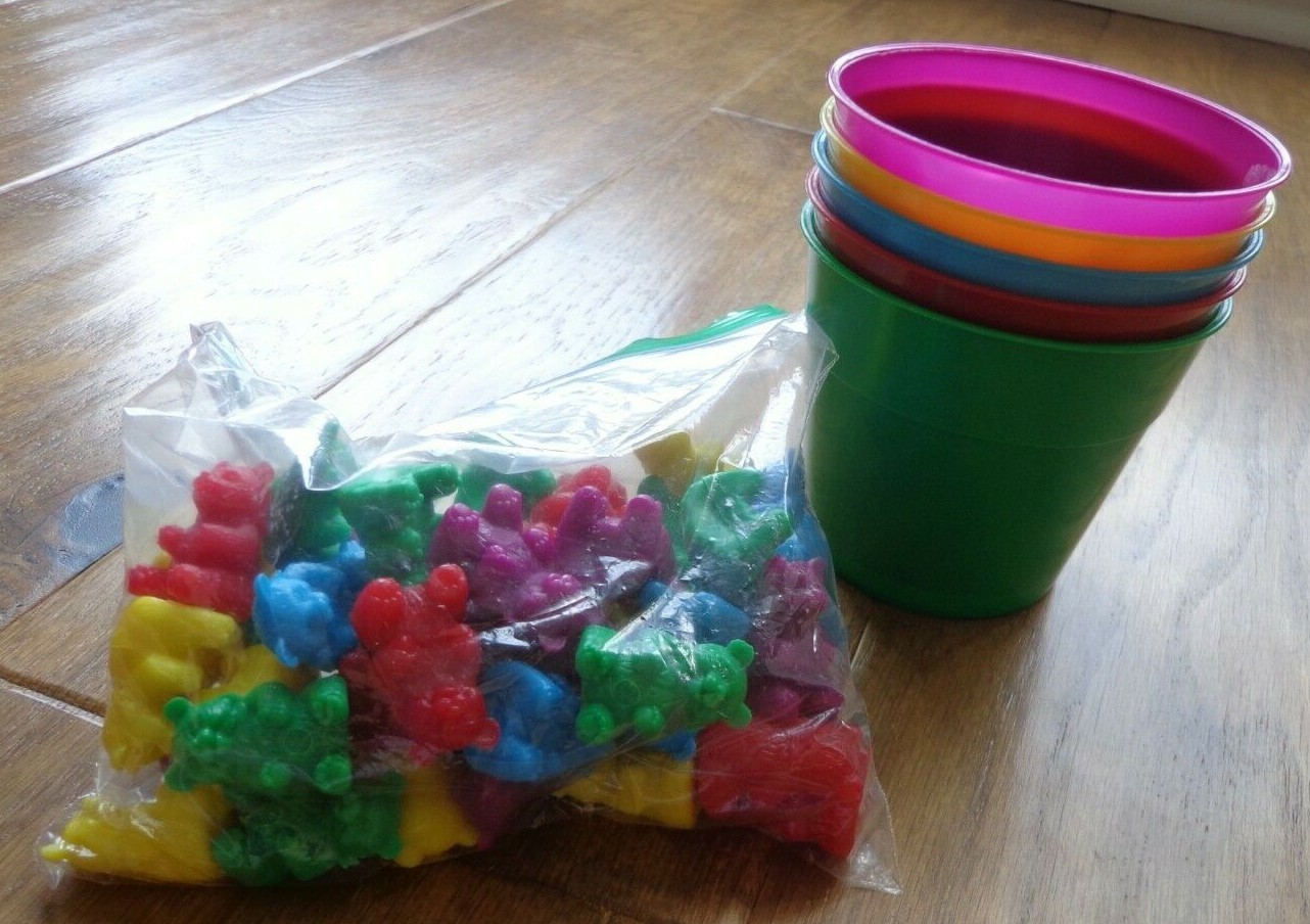 Educational Bear Manipulatives + Cups EUC Preschool & Grade School