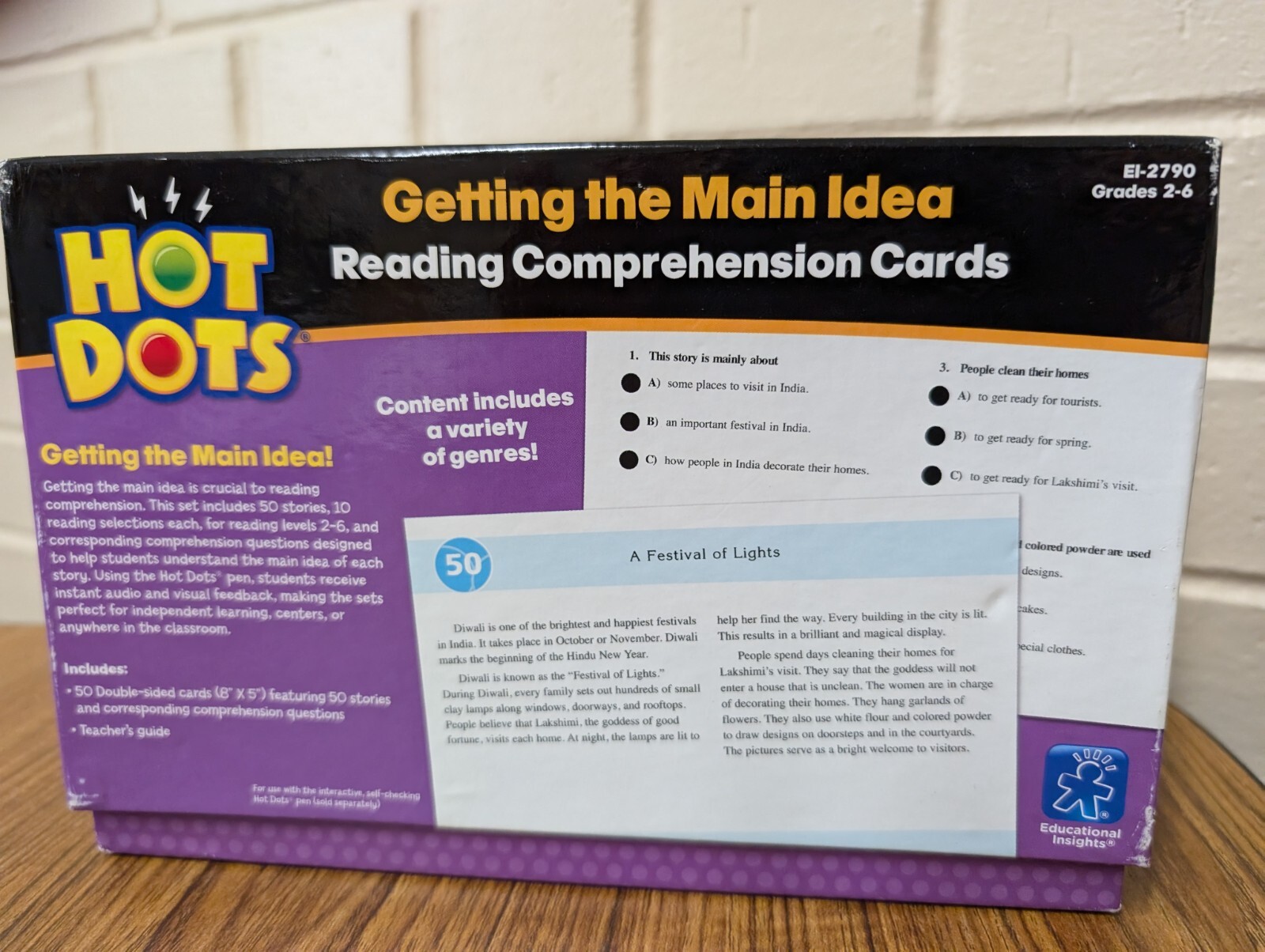 Reading Hot Dots Getting the Main Idea Gr. 2-6