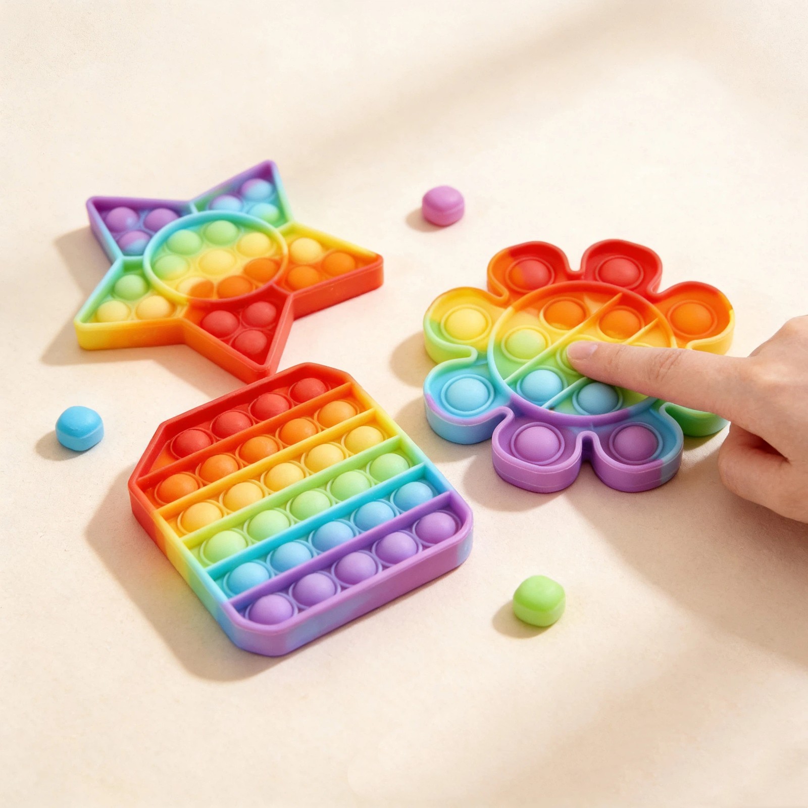 Silicone Pop Fidget Sensory Toy Autism Special Needs Stress & Pressure Relief