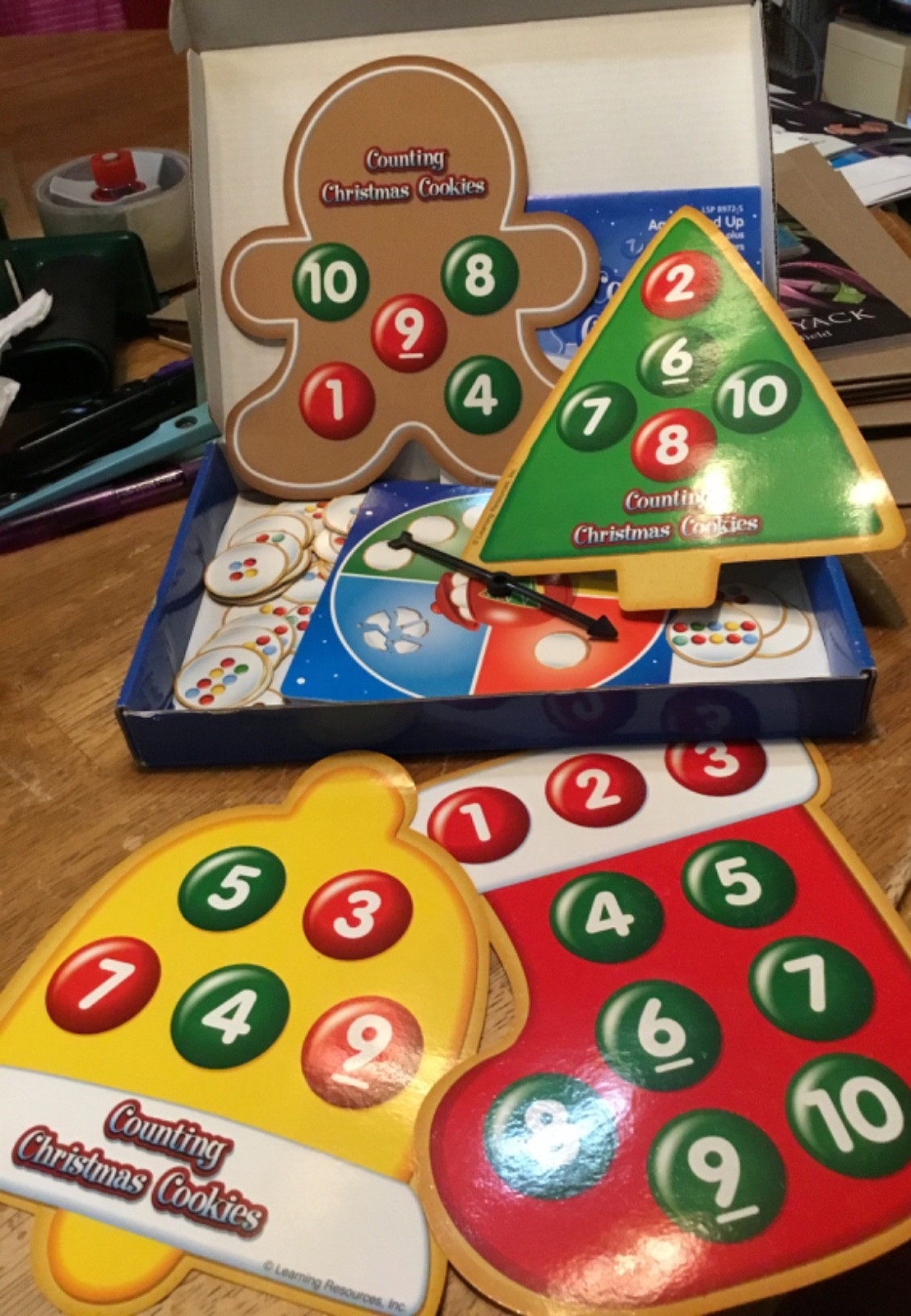 Learning Resources Counting Christmas Cookies -Missing 3 Cookies