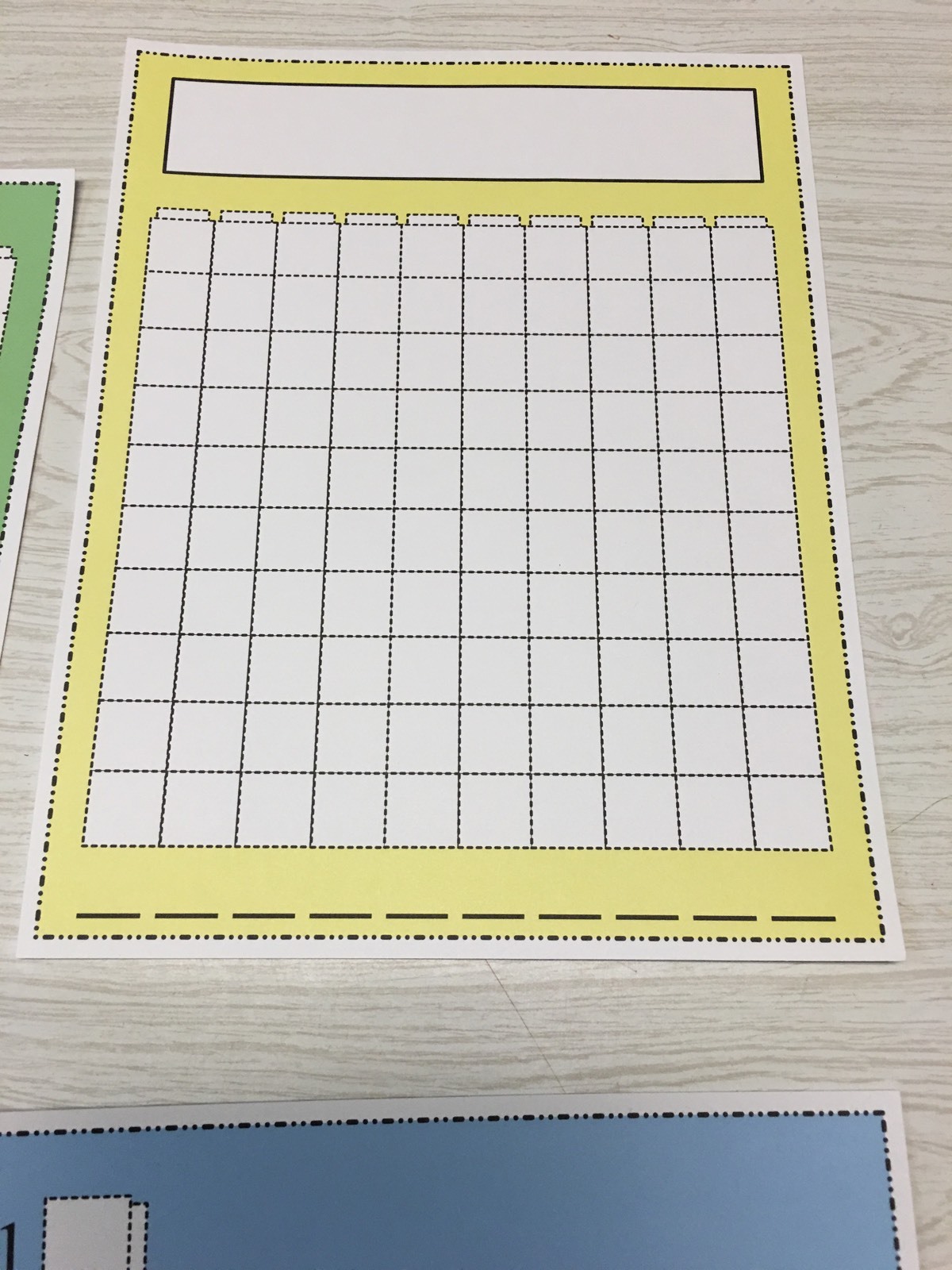 Write-On/Wipe-Off Unifix Cube Mats 20PCS CLASSROOM SET