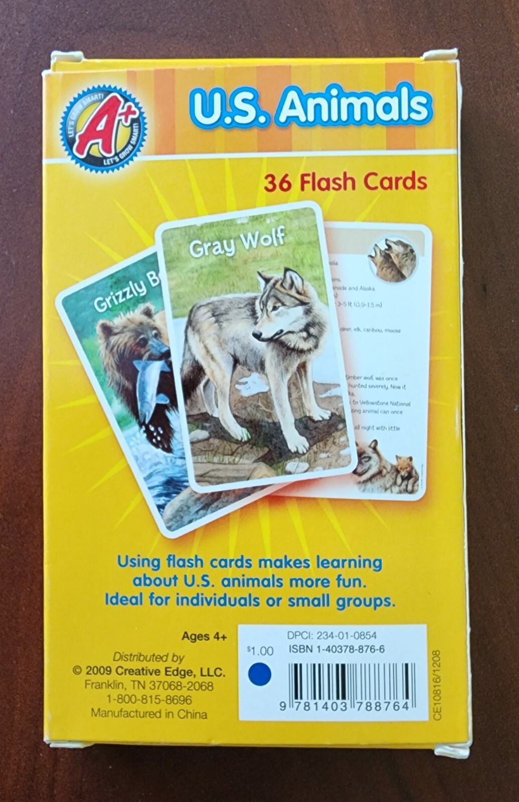 2009 36 Creative Edge Flash Cards – Animals – Rare