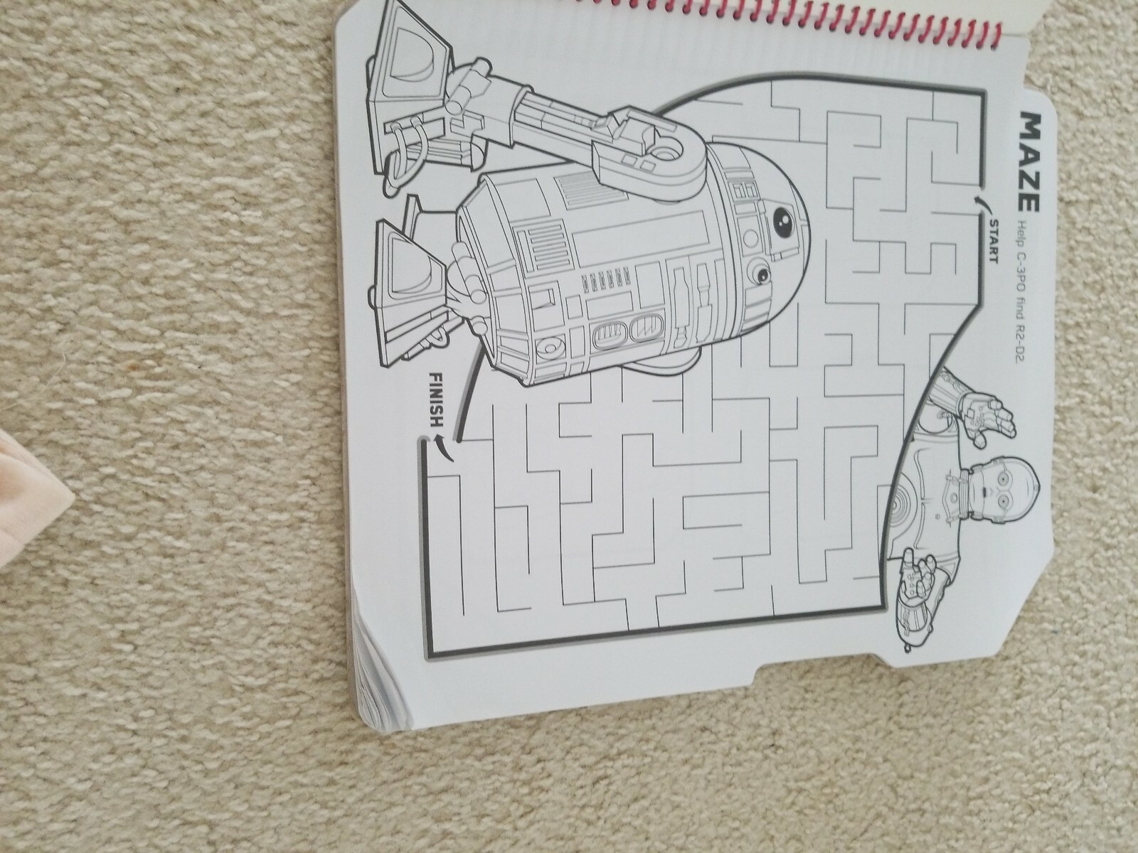 INCOMPLETE Star Wars Activity Set -coloring book, puch out paper model, stamps