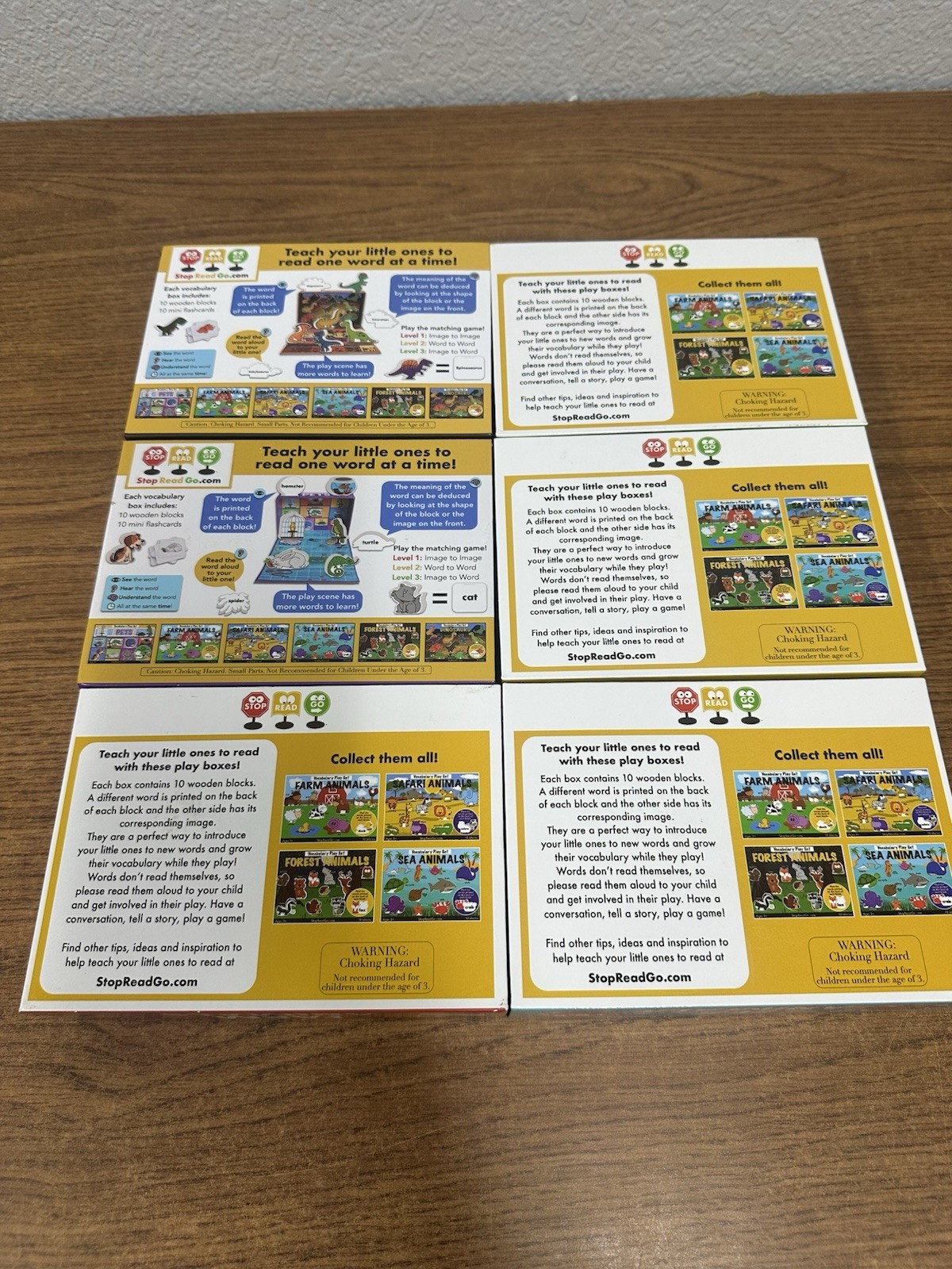 Educational Blocks Playset 6 Sets Blocks Matching Scenes Used For Speech Therapy