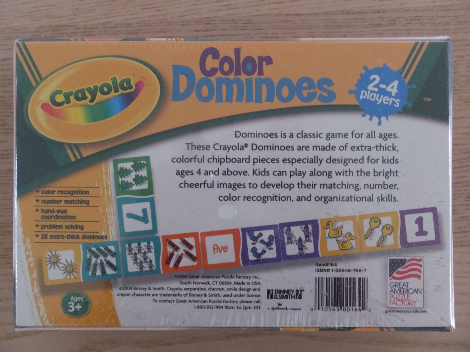 Crayola Color Dominoes, Color Recognition, Number Matching, Problem Solving 2004