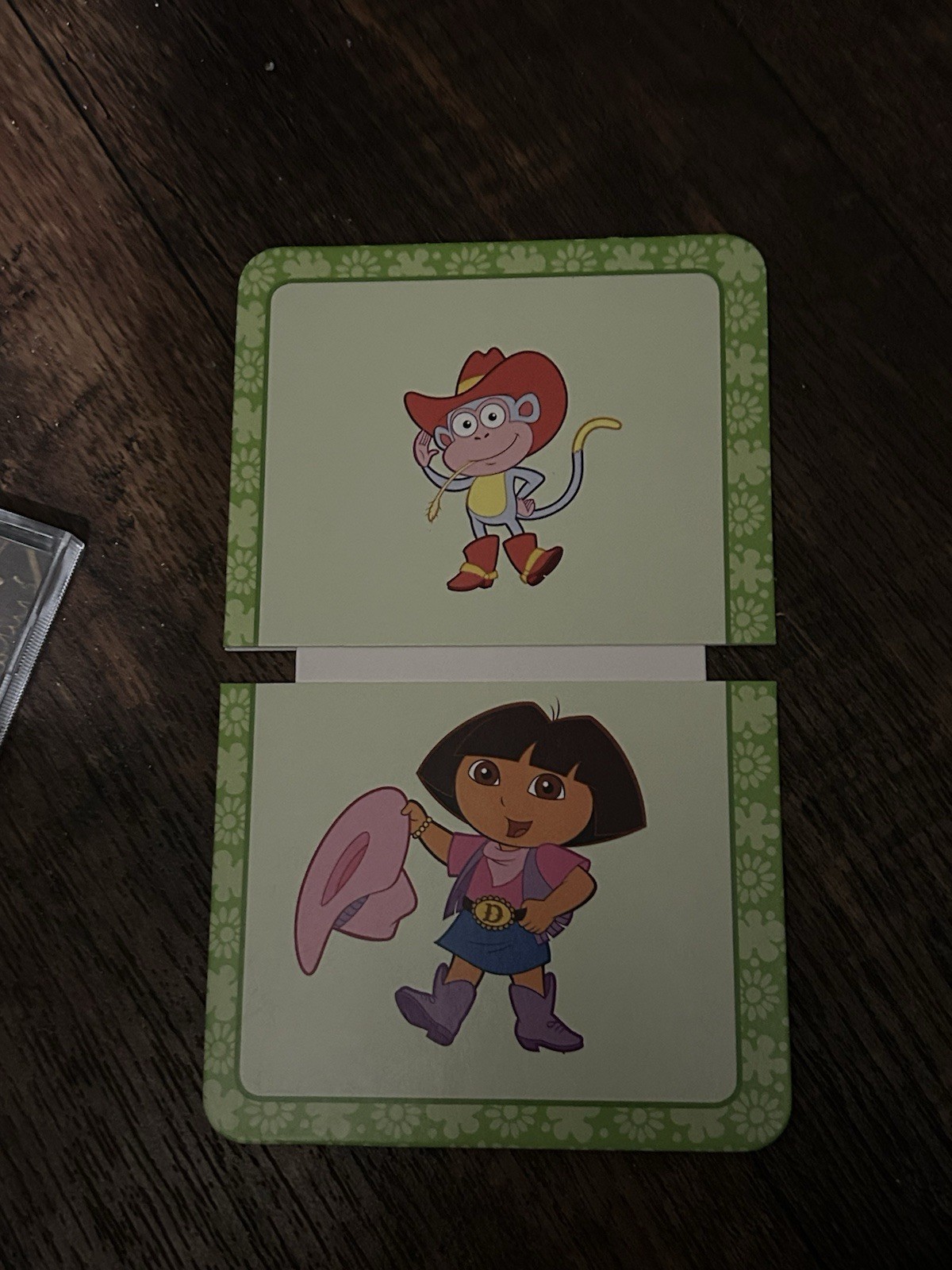 Y2K Dora the Explorer Opposites Flash Cards