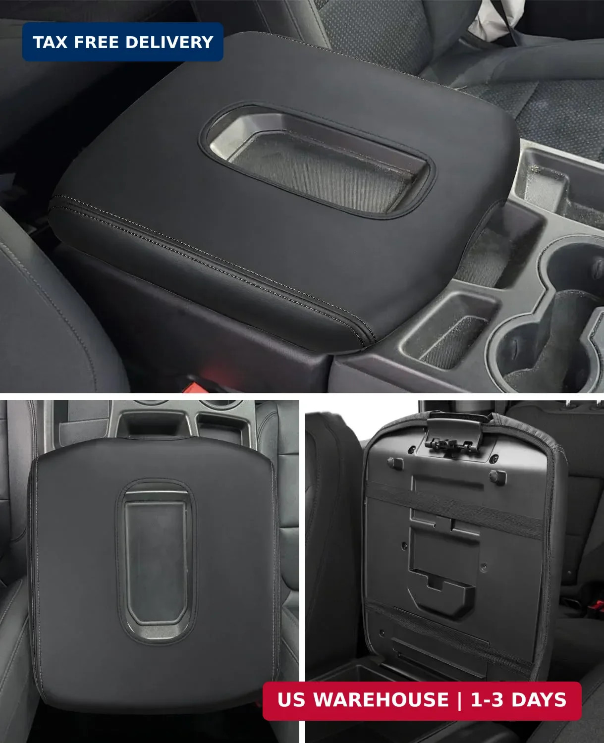 Center Console Armrest Cover for 2026 Chevy Silverado & GMC Sierra 2019 2