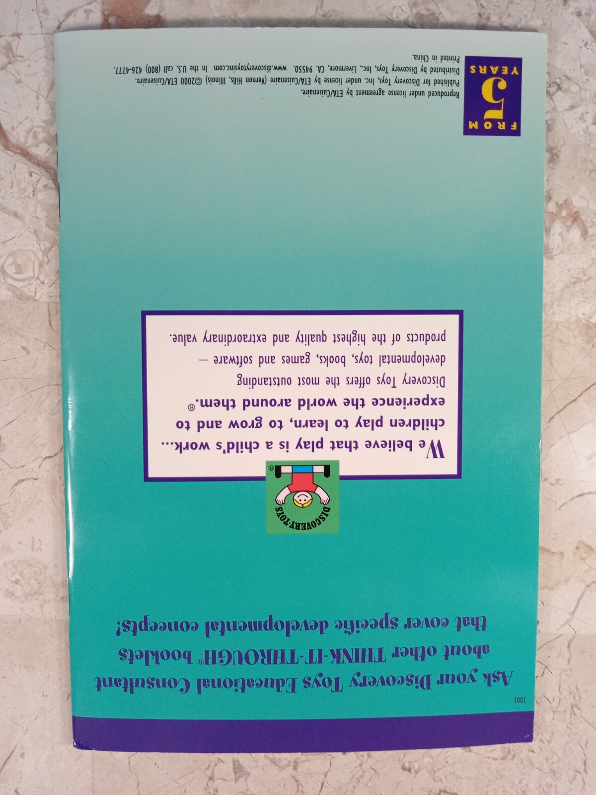 THINK-IT-THROUGH Reading Book 1 Phonics Sounds & Letters 24 pp Ages 5+ VTG 2000