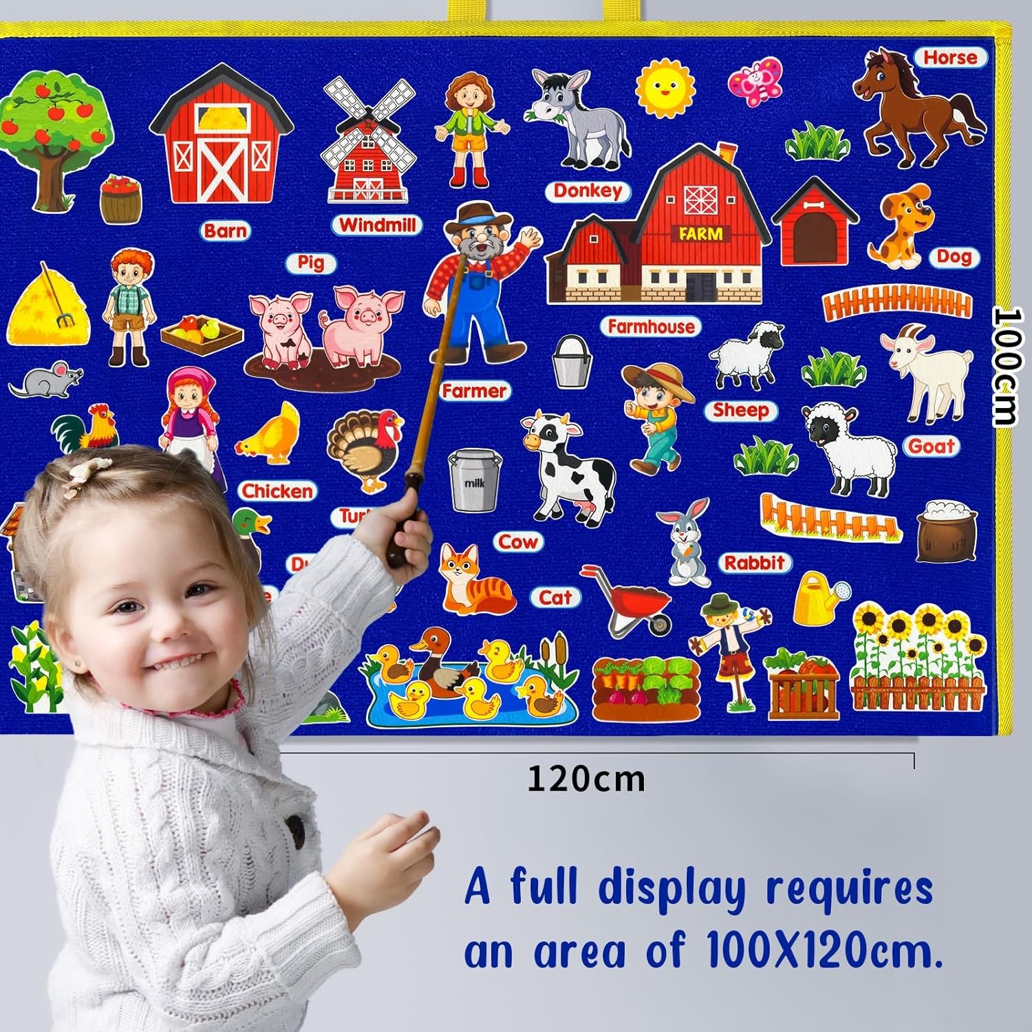 Felt Flannel Board Story Pieces for Toddlers Preschool, Kids Interactive Storyte