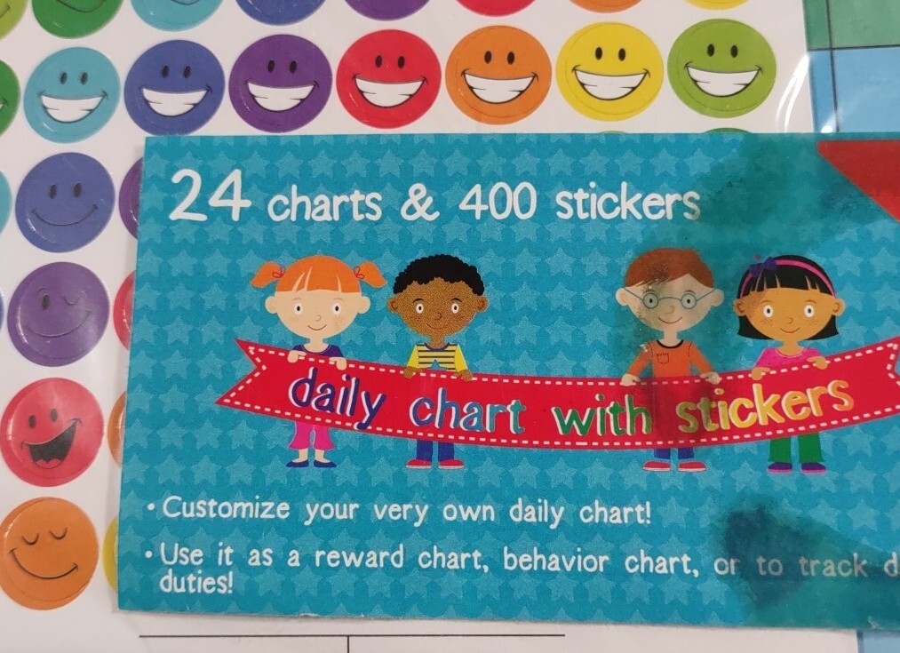 Behavior Reward Chart System 24 Charts 400 Stickers