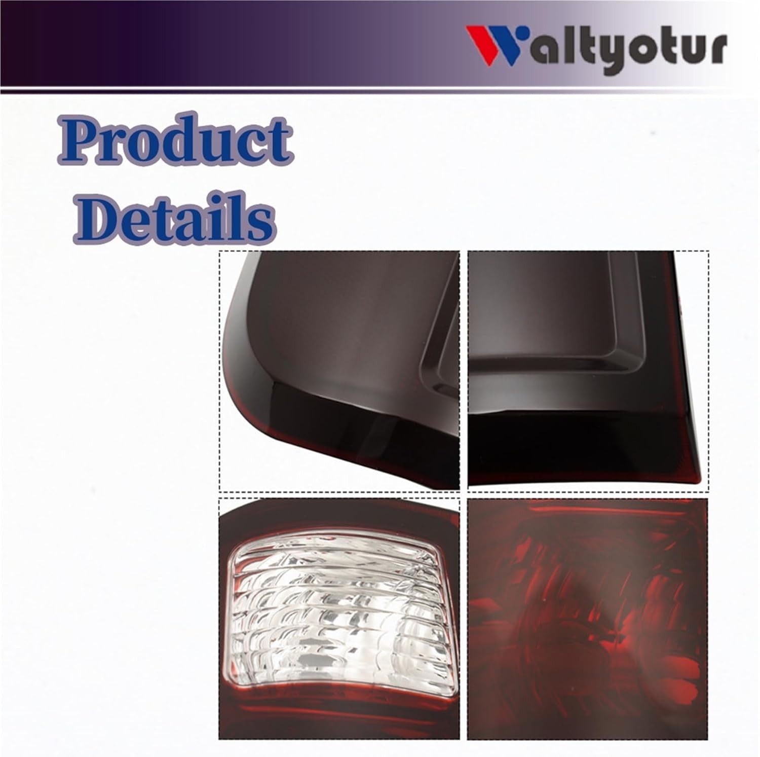A Pair of Smoked Black Taillights Replacement for F250 2008-2016 Tail Lights…