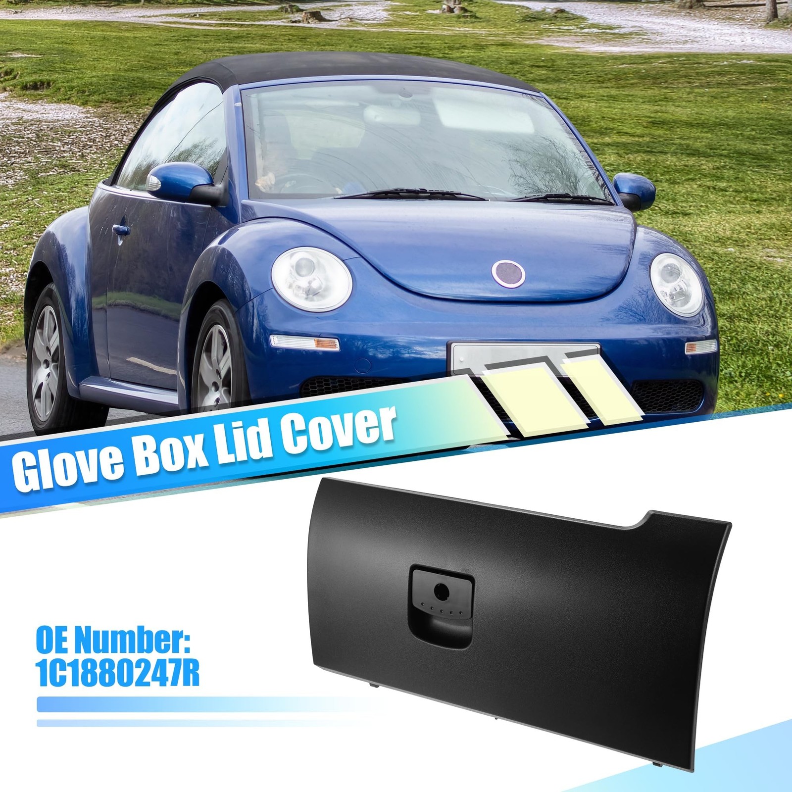 uxcell Dash Glove Box Door Lid Cover for Volkswagen Beetle 2006-2010 Glove Co…