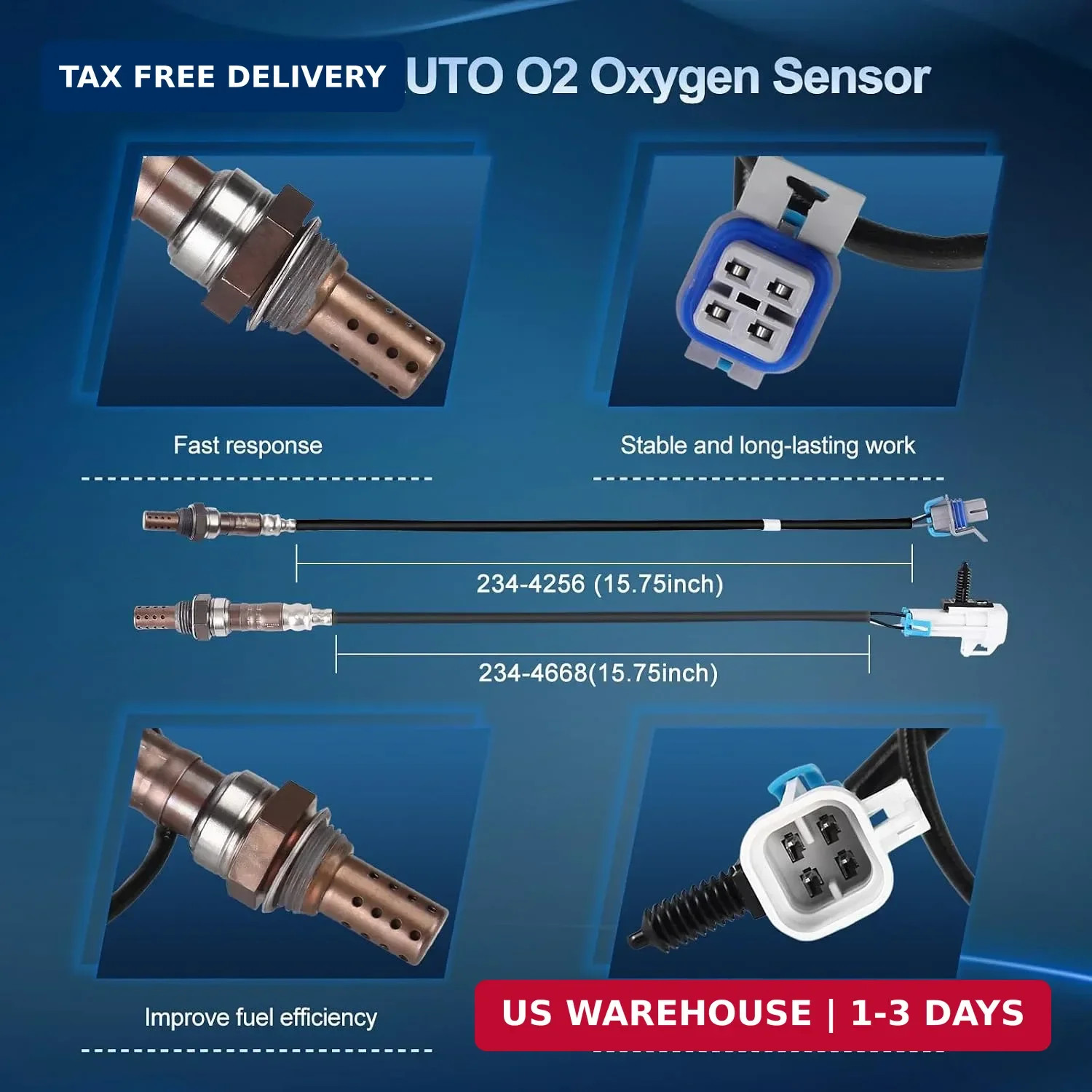 O2 Oxygen Sensor Upstream and Downstream for Chevy Suburban 1500 2500 Silverado
