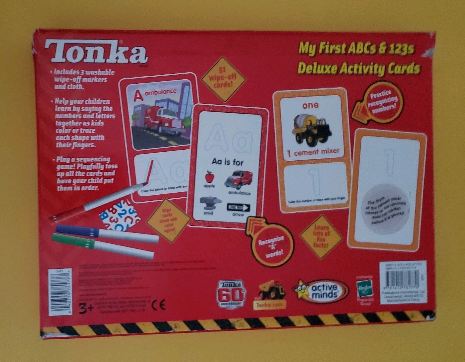 Tonka My First ABCs & 123s Deluxe 5″x8″ Activity Cards