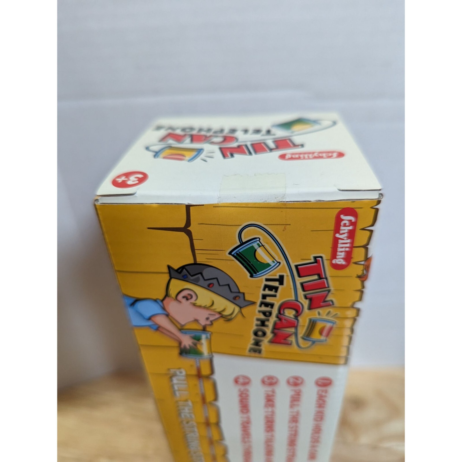Schylling Tin string Can Telephone Corn & tomato kids toy repop activity 3+ OBU