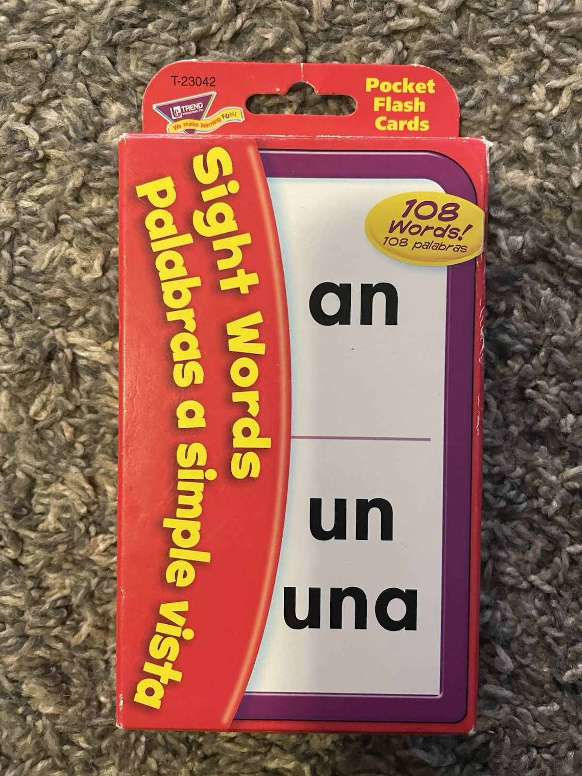 English & Spanish Sight Words Flash Cards for Children’s Learning and Fun