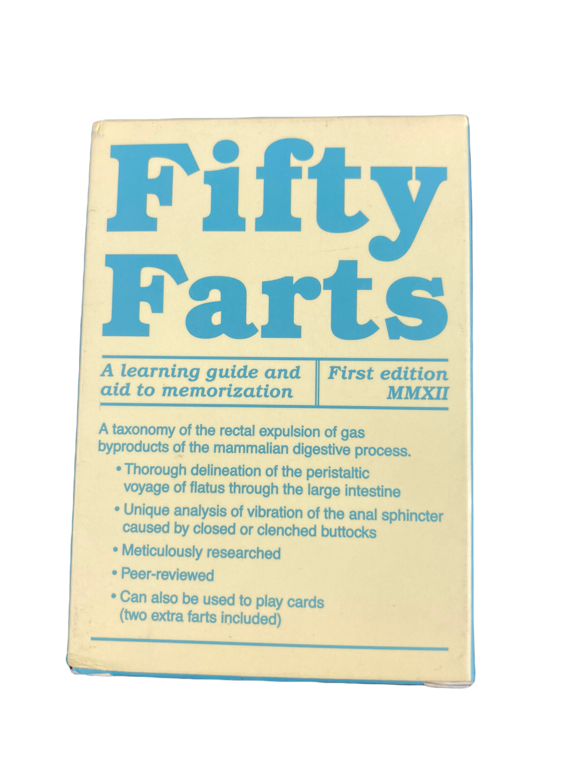 Fifty Farts Playing 52 Cards Gag Learning Guide Game First Edition MMXII – Used