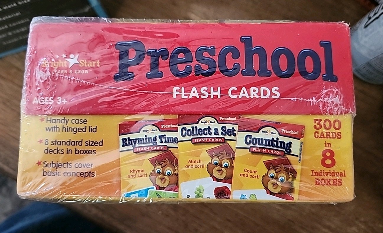 Bright Start Learn & Grow Preschool FlashCards NEW Sealed 300 Cards