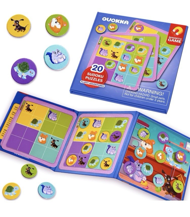 NEW Magnetic Sudoku Puzzles 20 PCs 3 Levels Easy Medium Hard Educational Travel