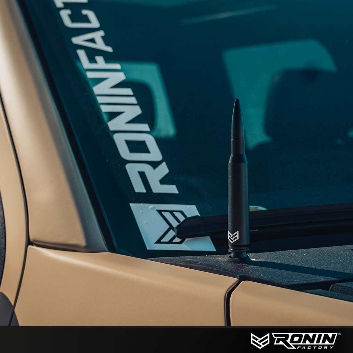 Ronin Factory 50 Cal Bullet Antenna – Ford F150 F250 F350 Super Duty Raptor (Bro