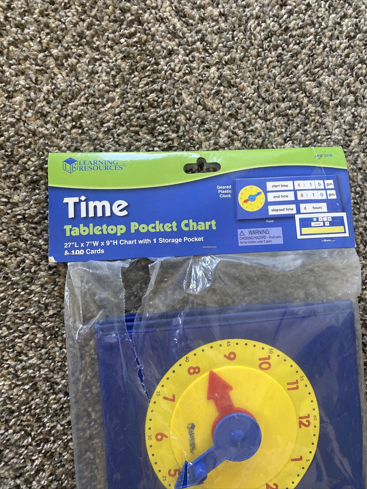 Learning resources Time Tabletop Pocket Chart