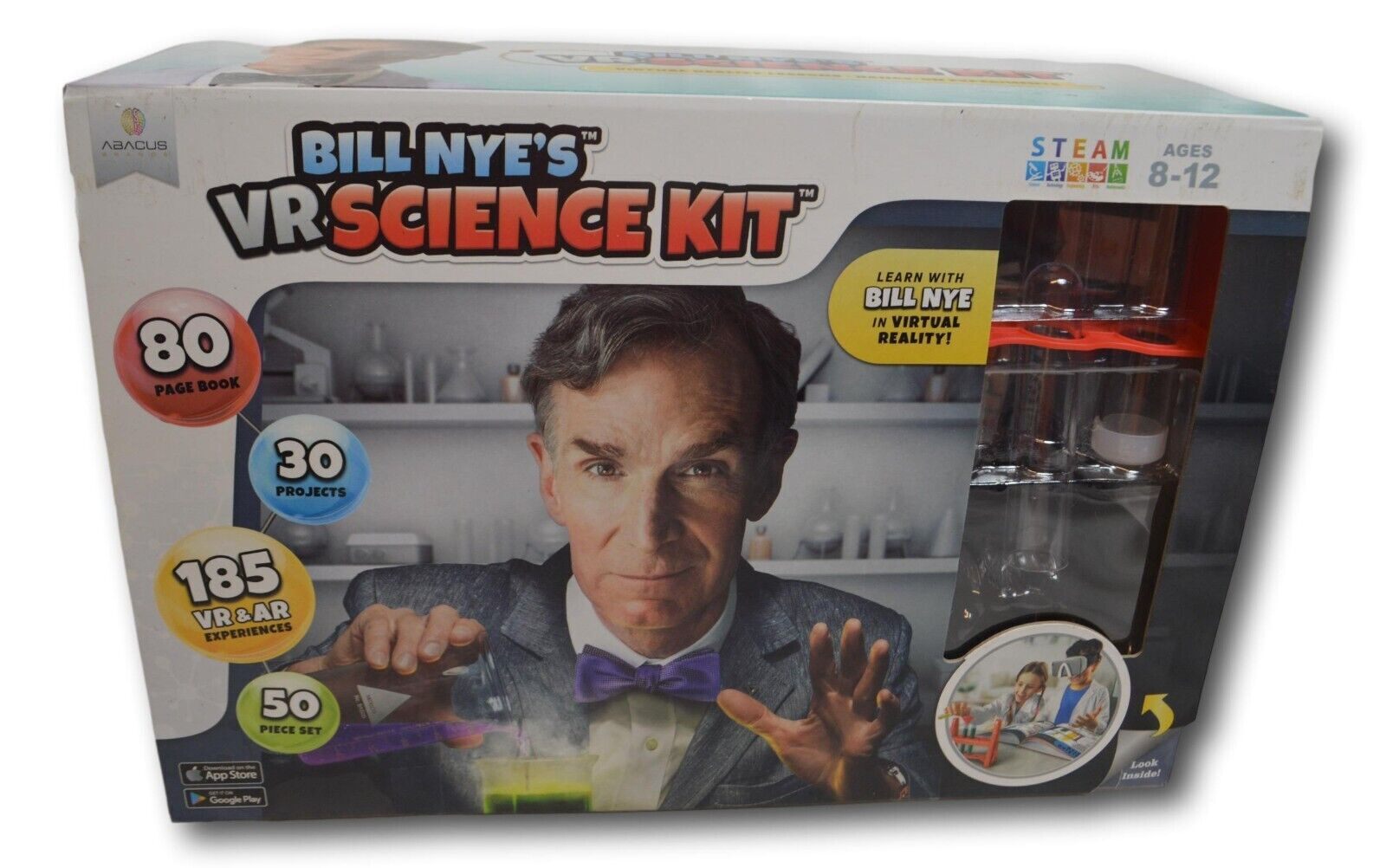 Abacus Brands Bill Nye’s VR Science Kit – Virtual Reality Kids Science Kit, Book